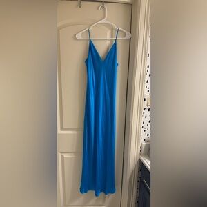 L'AGENCE Blue Sleeveless Dress